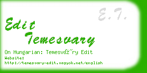 edit temesvary business card